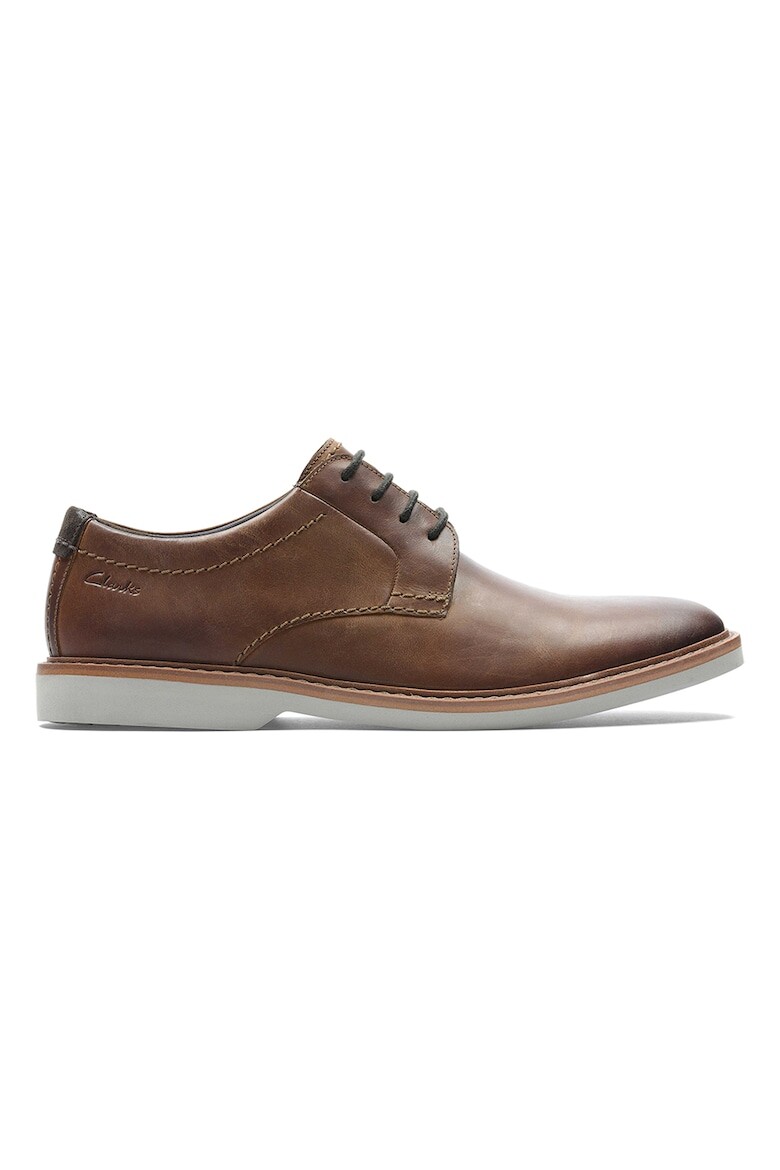 

Кожаные туфли дерби Atticus с овальным носком Clarks, коричневый