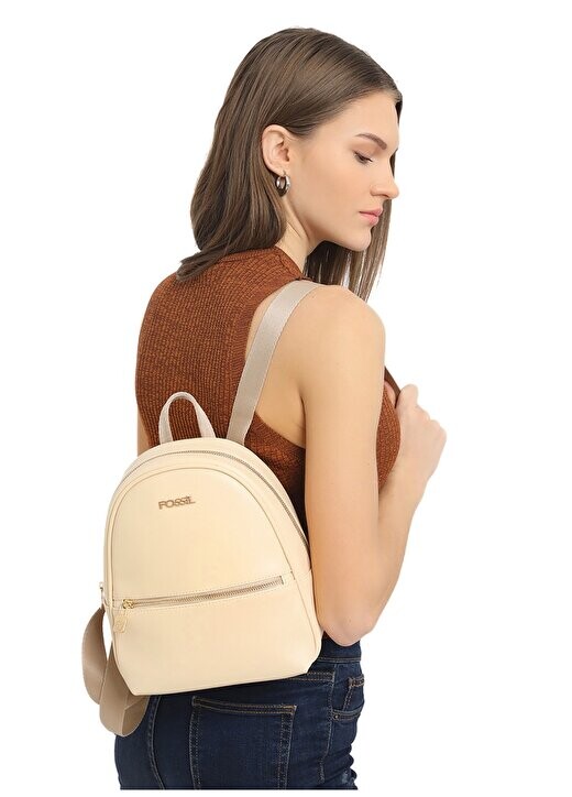 Бежевый женский рюкзак 23X26x12 см 05FM24Y1024 Fossil, бежевый