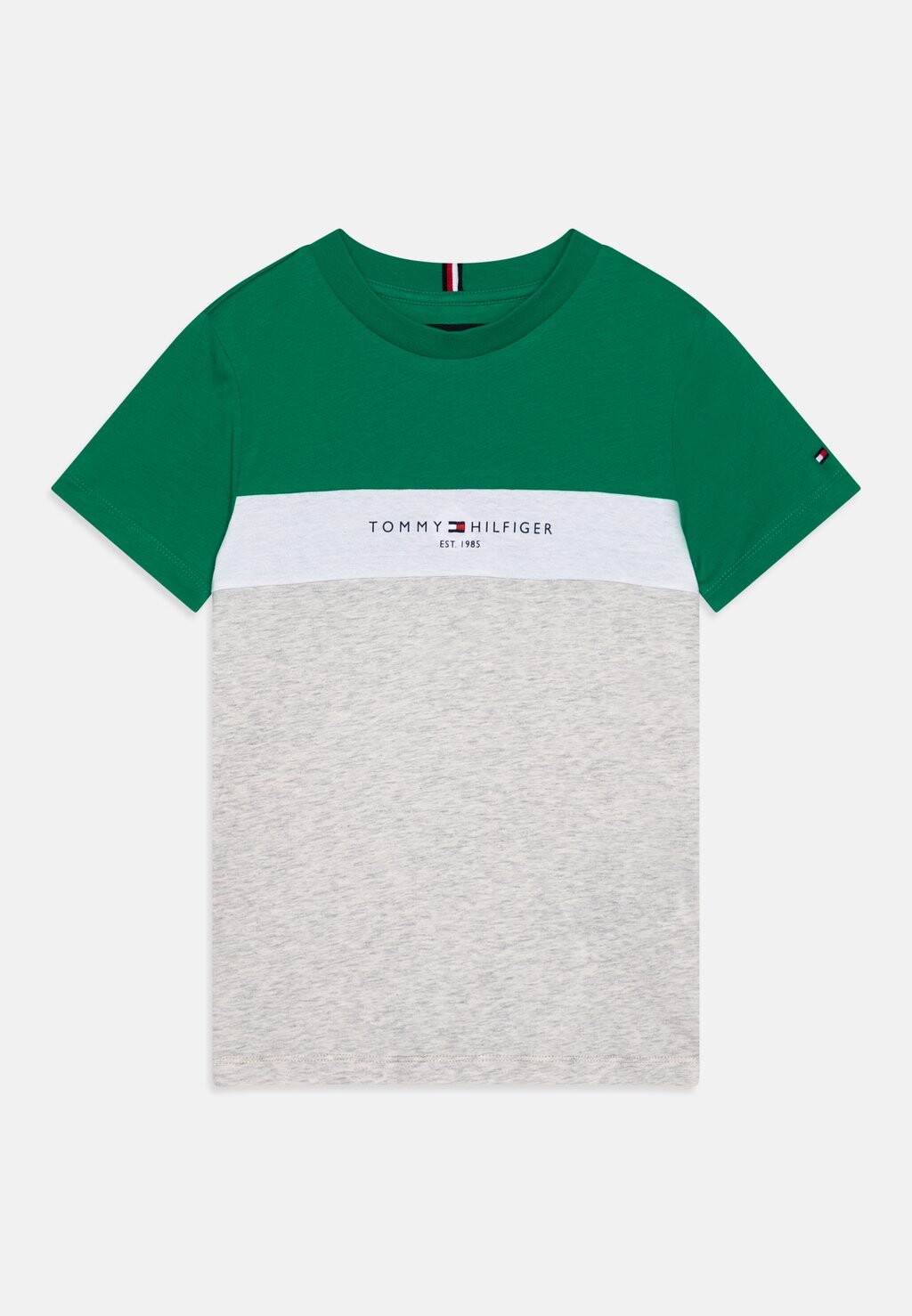 

Футболка с принтом ESSENTIAL TEE Tommy Hilfiger, цвет olympic green/light grey melange