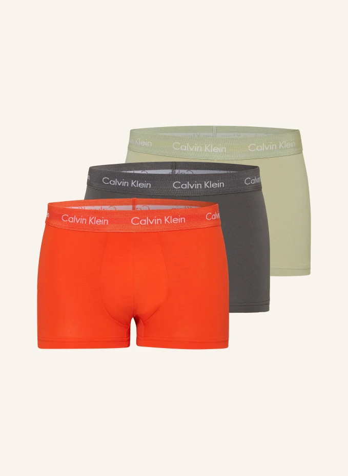 

Комплект из 3 боксёрских шорт cotton stretch Calvin Klein, оранжевый