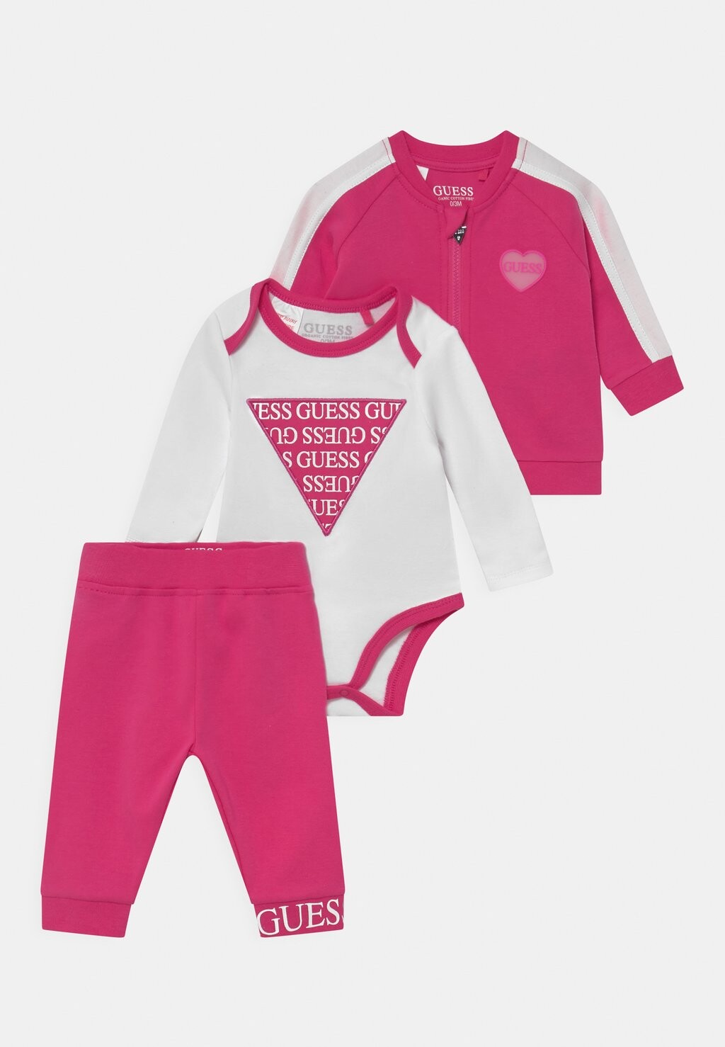 

Спортивный костюм NEWBORN ACTIVE SET UNISEX Guess, цвет pink trip