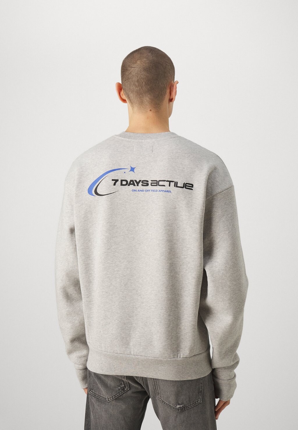 

Толстовка Organic Crewneck Unisex 7 DAYS Active, цвет heather grey