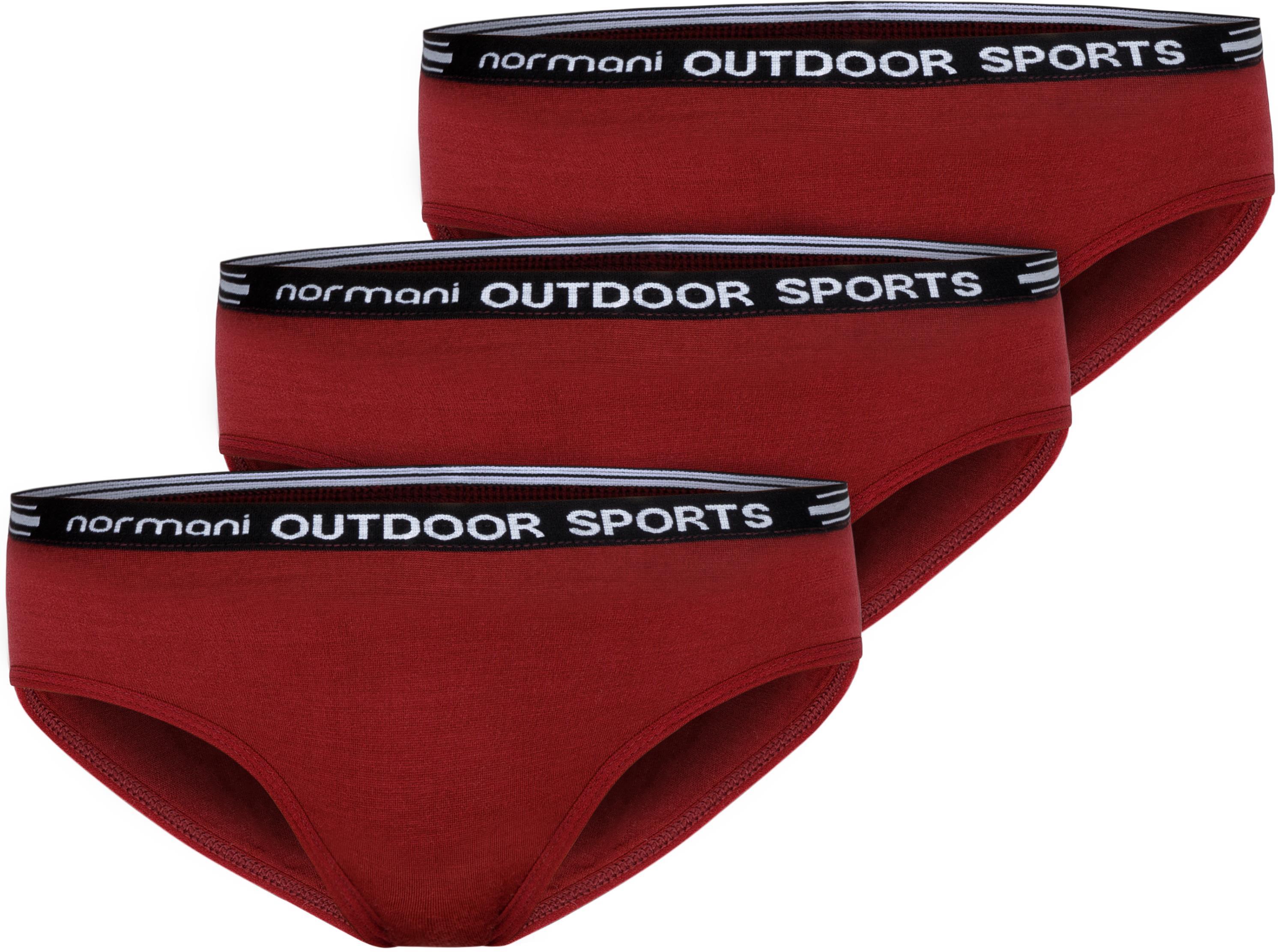 Трусы Normani Outdoor Sports 3er Pack Damen Merino „Albury“, красный