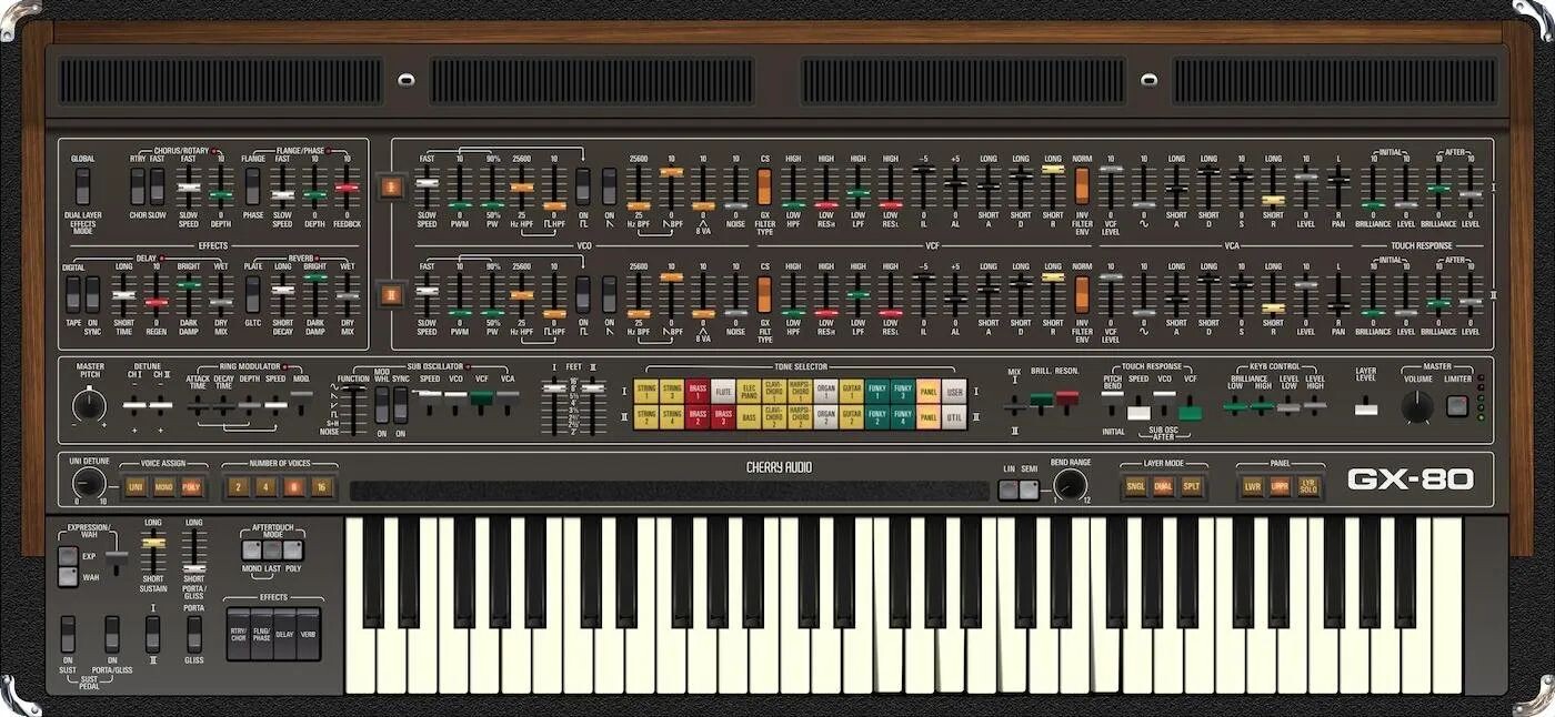 

Программный синтезатор Cherry Audio GX-80
