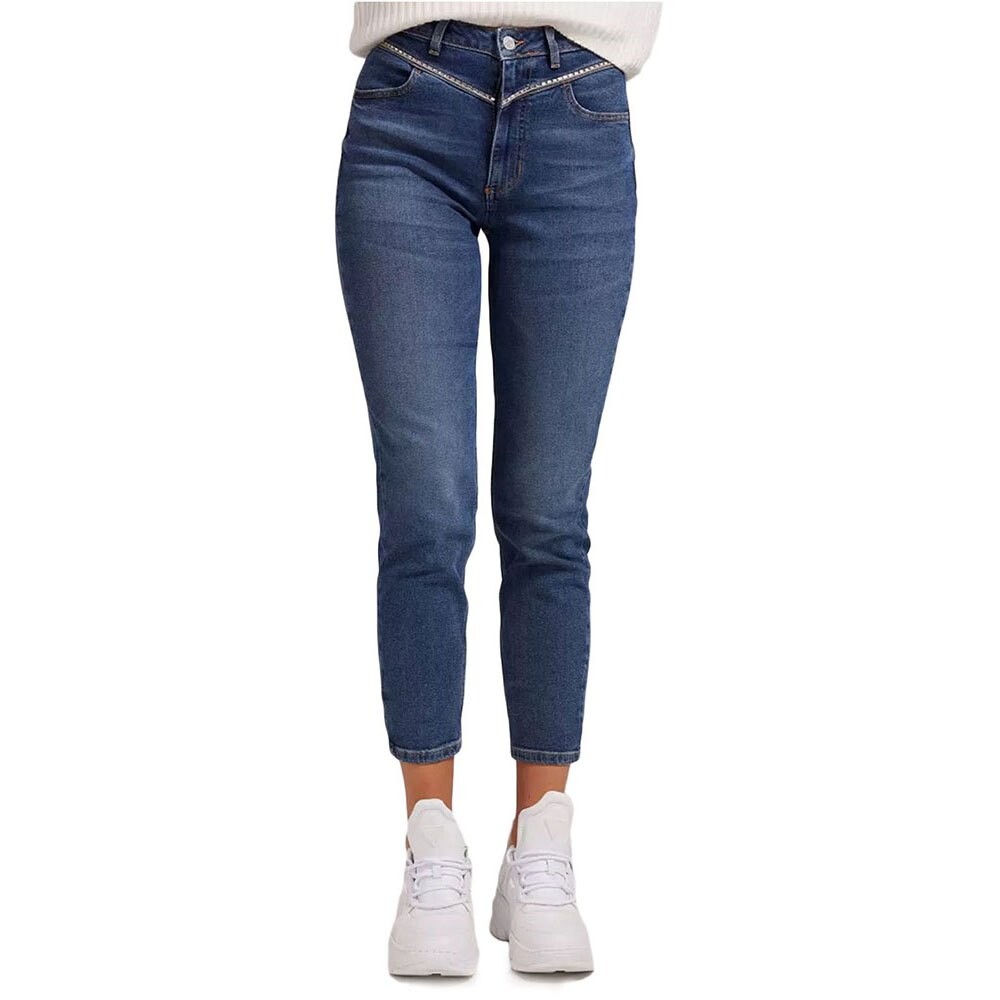 

Джинсы Guess Mom Fit High Waist, синий