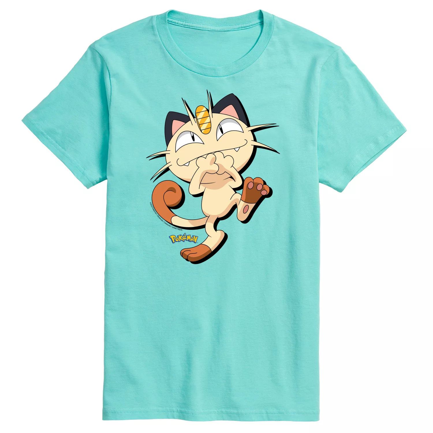 Мужская футболка Pokémon Meowth Shadow Licensed Character