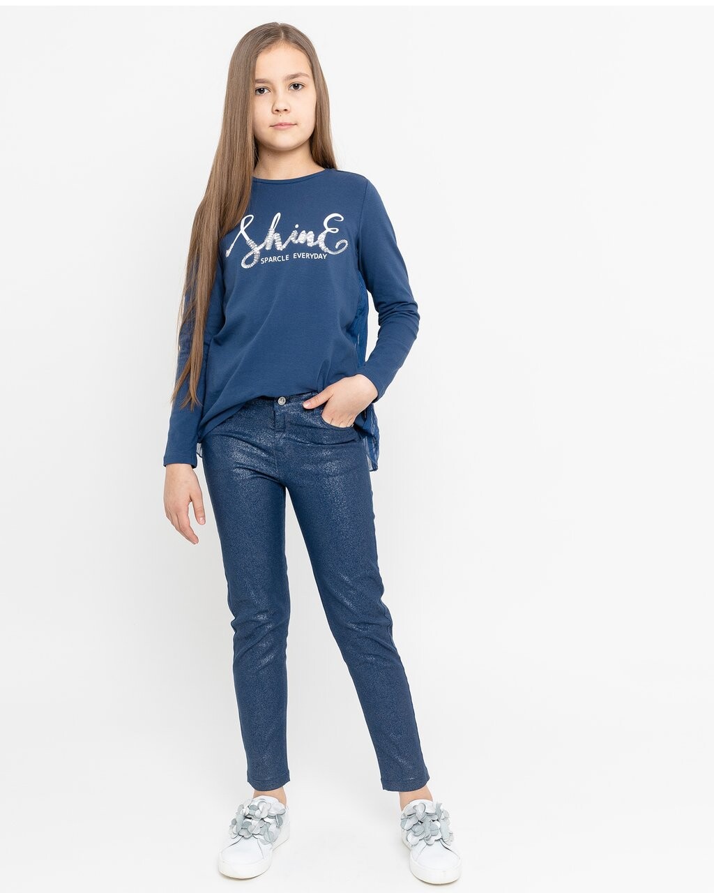 

Джинсы приталенного кроя Gulliver, цвет blue denim