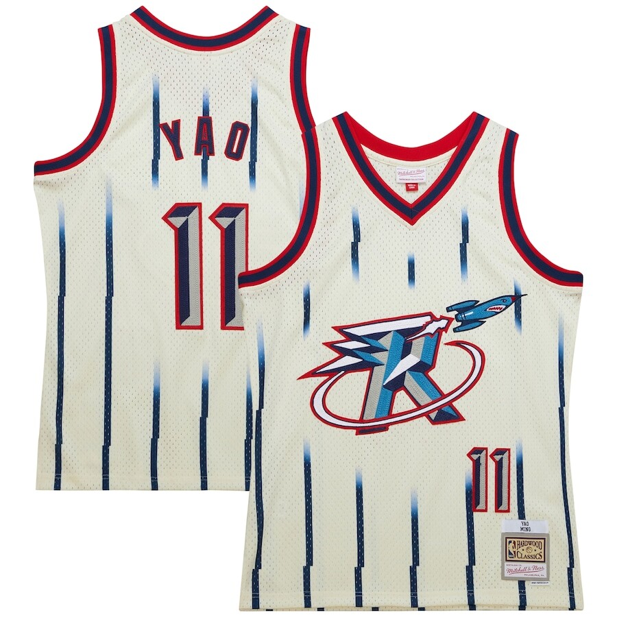 

Джерси Mitchell & Ness Houston Rockets, кремовый