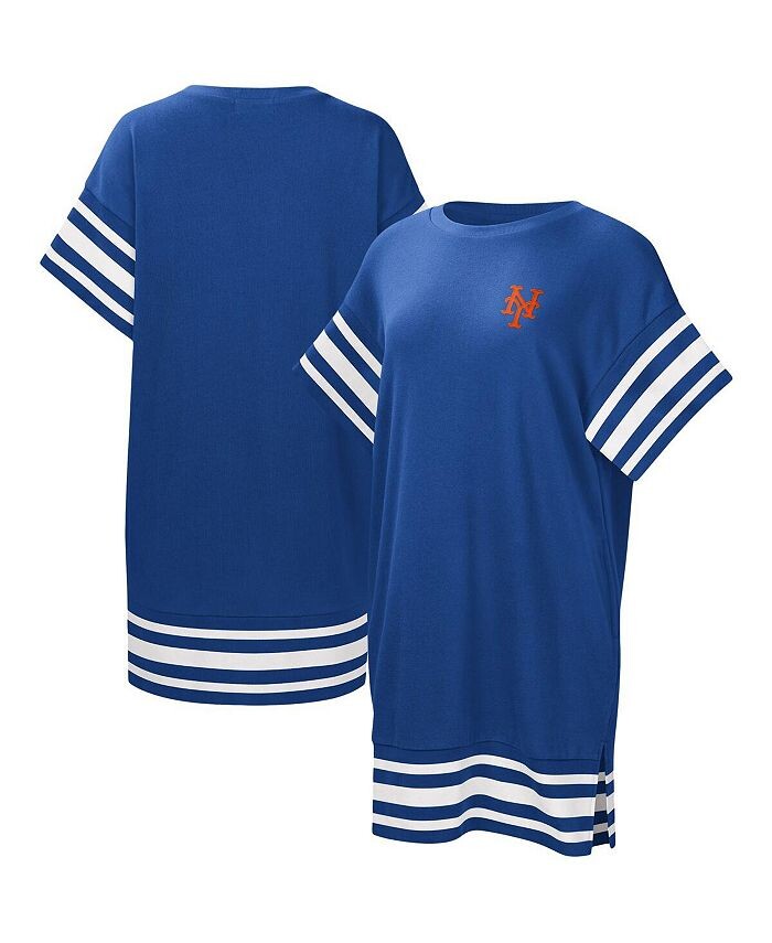 

Женское платье-футболка Royal New York Mets Cascade Touch, синий