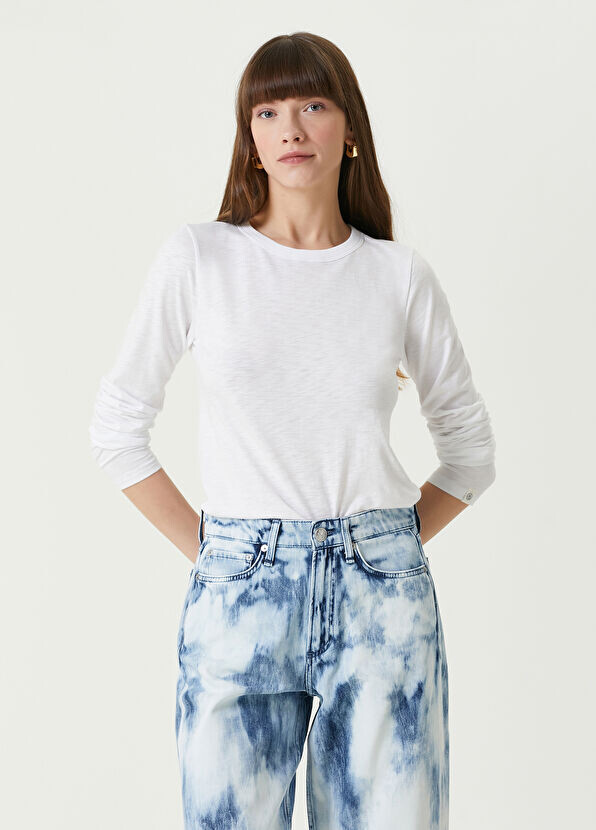 

Футболка Slub с длинными рукавами Rag&Bone, белый
