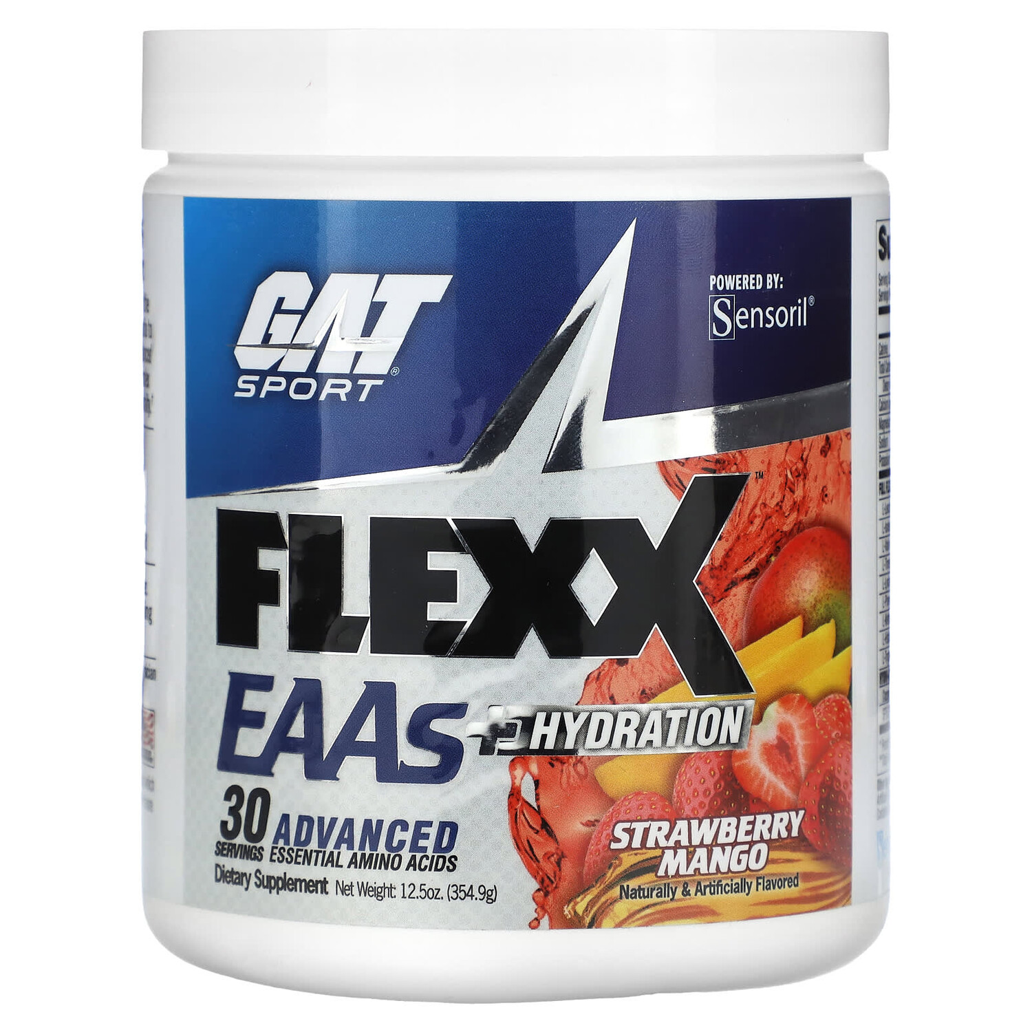 

Flexx EAA + Hydration, клубника и манго, 354,9 г (12,5 унции), GAT