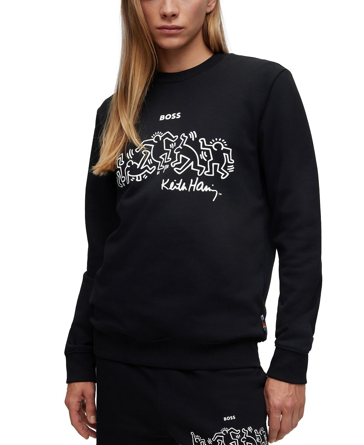 

BOSS X Keith Haring Гендерно-нейтральный свитшот с изображением произведения искусства Hugo Boss