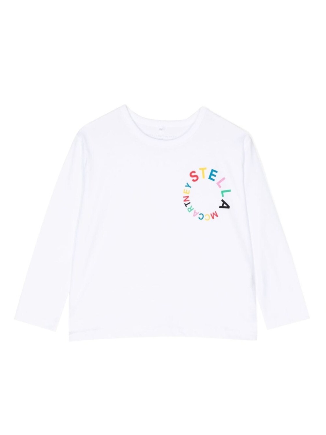 

Stella McCartney Kids футболка с длинными рукавами и логотипом, белый