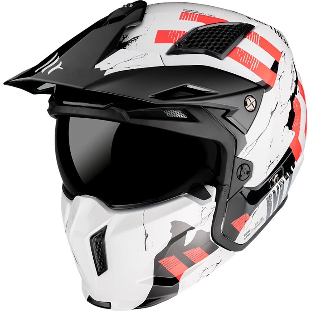 

Шлем для бездорожья MT Helmets Streetfighter SV Skull 2020, белый