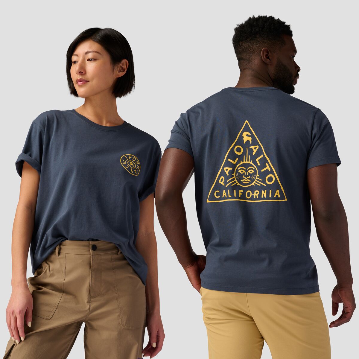 Футболка с пирамидой пало-альто Backcountry, синий футболка с пирамидой пало альто backcountry синий