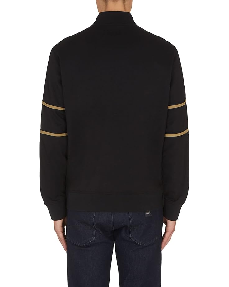 Толстовка Armani Exchange Double Zipper Sweatshirt, черный