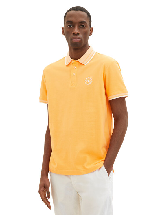 Рубашка поло Tom Tailor, оранжевый рубашка tom tailor размер l оранжевый