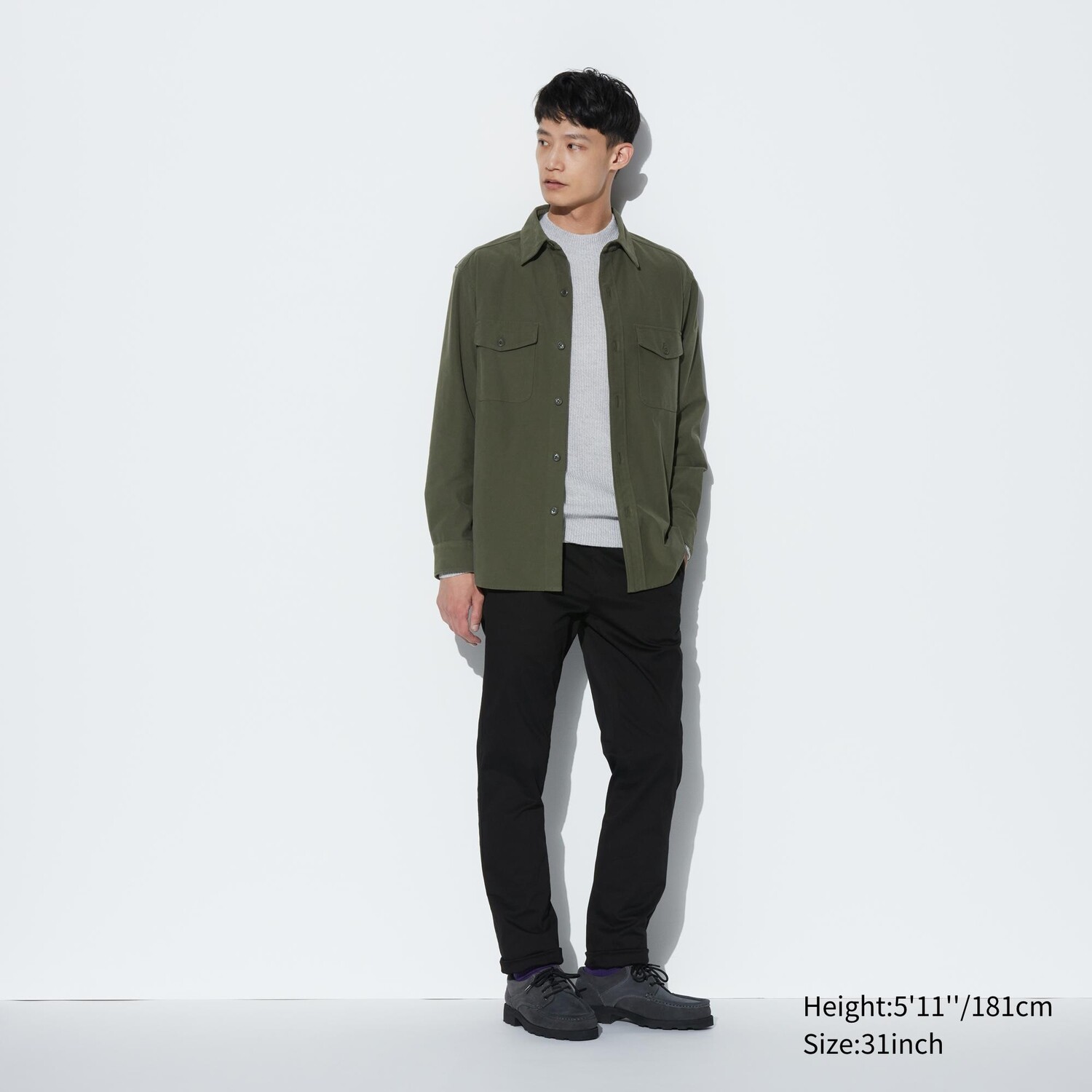 

Брюки-чиносы UNIQLO зауженные, черный