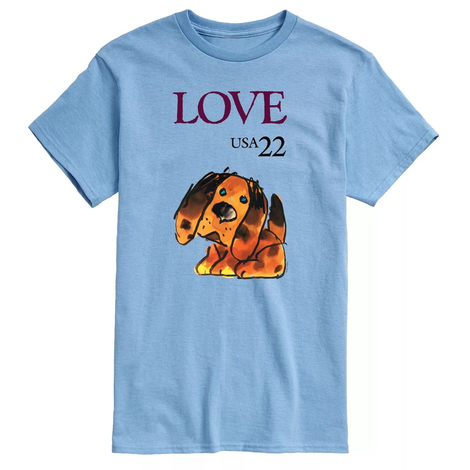 

Мужская футболка USPS Love Puppy Stamp Licensed Character