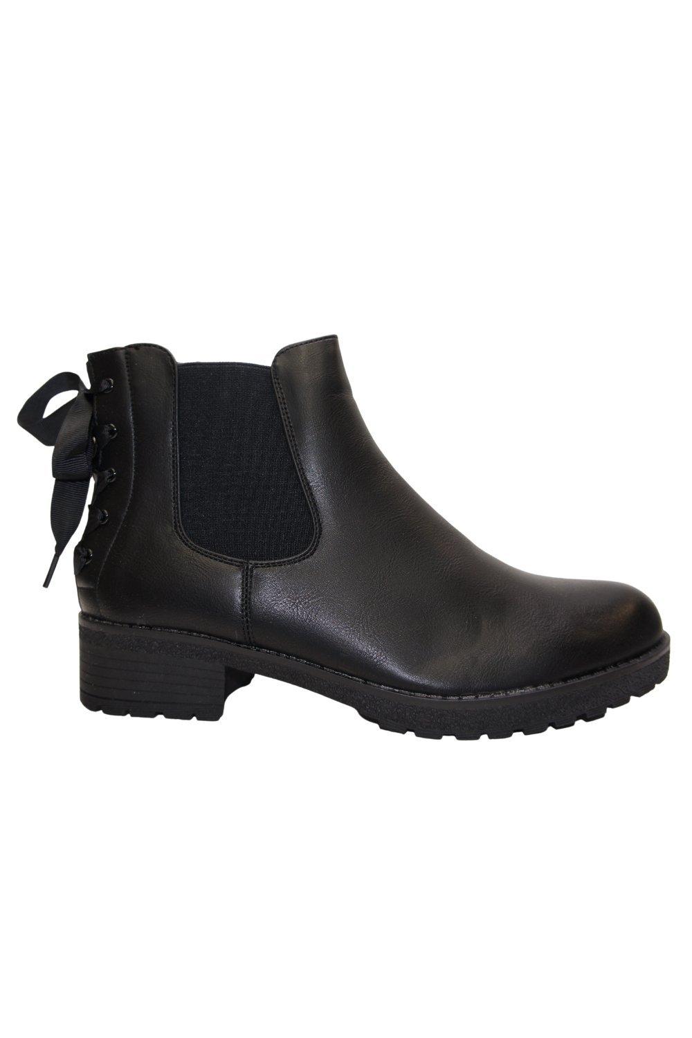 Женские ботильоны челси IVACHY, черный новинка 2022 модные женские ботинки из искусственной кожи на бархатной подкладке женская обувь зимние ботинки женские ботинки