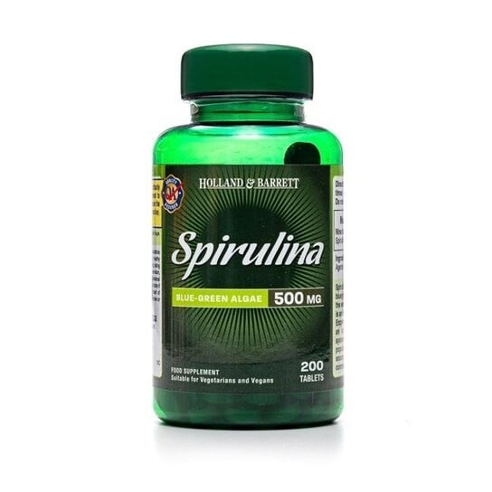 

Holland & Barrett, Спирулина 500 мг, 200 таблеток