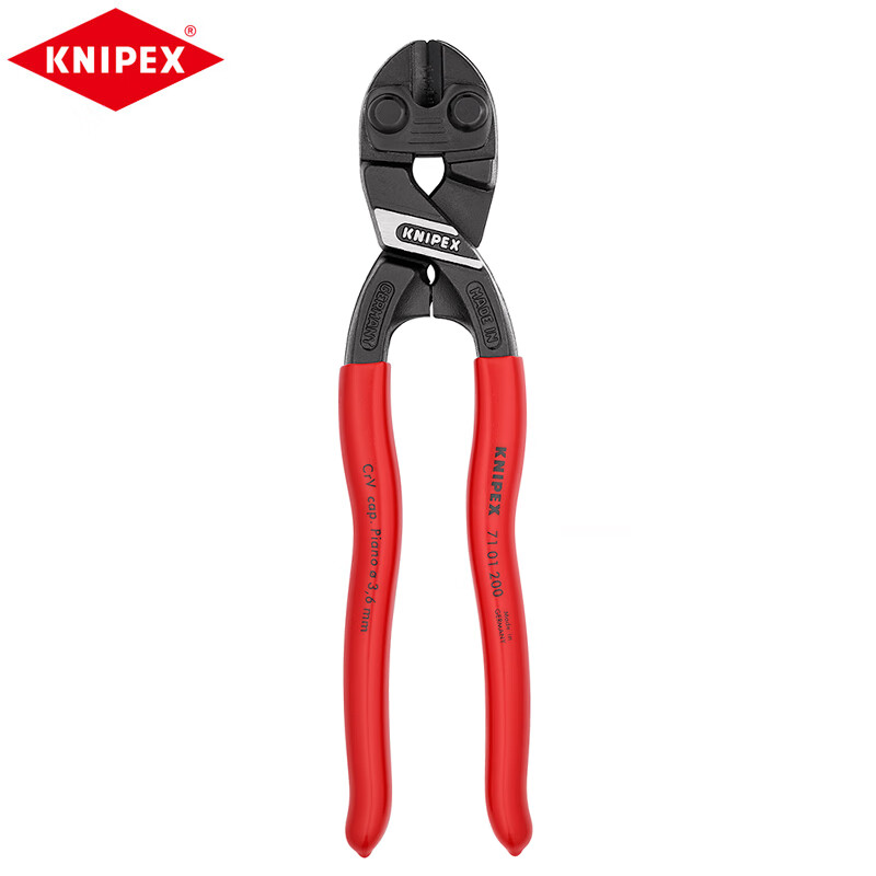 KNIPEX 71 01 200 компактный болторез, экономящий трудозатраты, резак для кабеля, резак для стальных прутков 200 мм