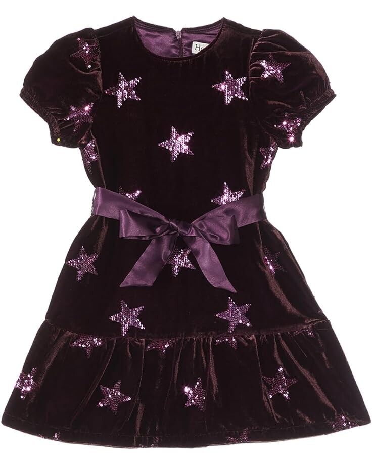 

Платье Hatley Pink Star Sequin Vevlet Dress, фиолетовый