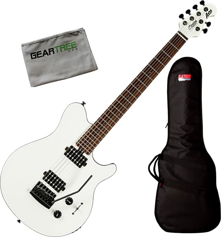 

Электрогитара Sterling AX3S-WH-R Axis White w/Black Binding Electric Guitar w/Bag and Cloth