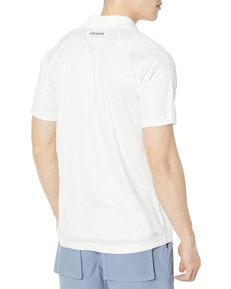 

Поло Lacoste Short Sleeve Novak Djokovic Sport Ultra Dry Polo Shirt, цвет White/White