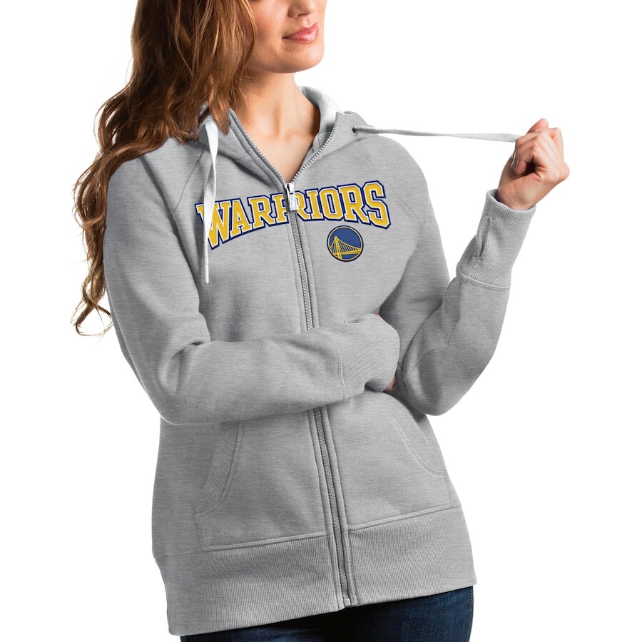 

Толстовка на молнии Antigua Golden State Warriors, серый