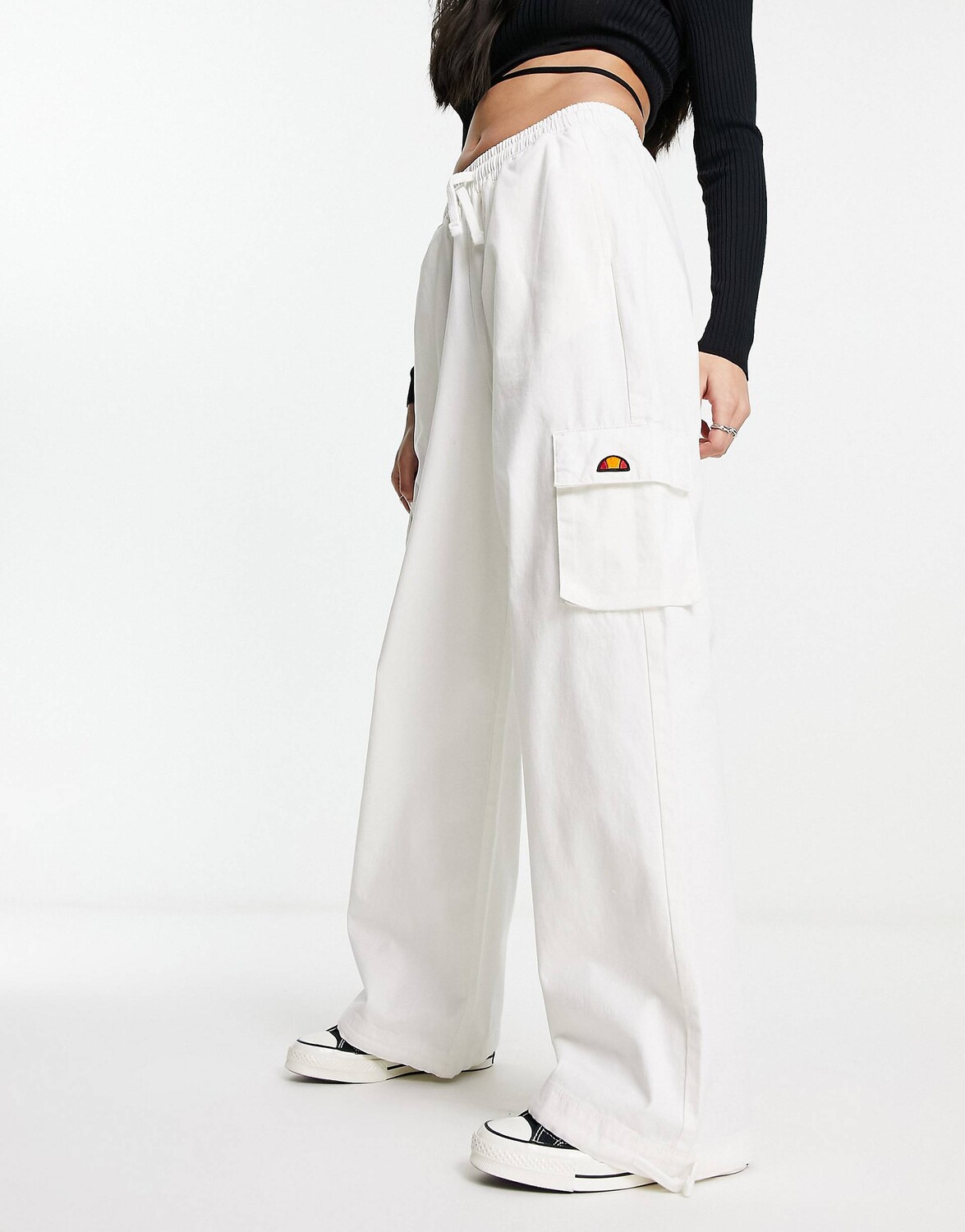 

Белые спортивные брюки оверсайз ellesse Trazzal, Белый