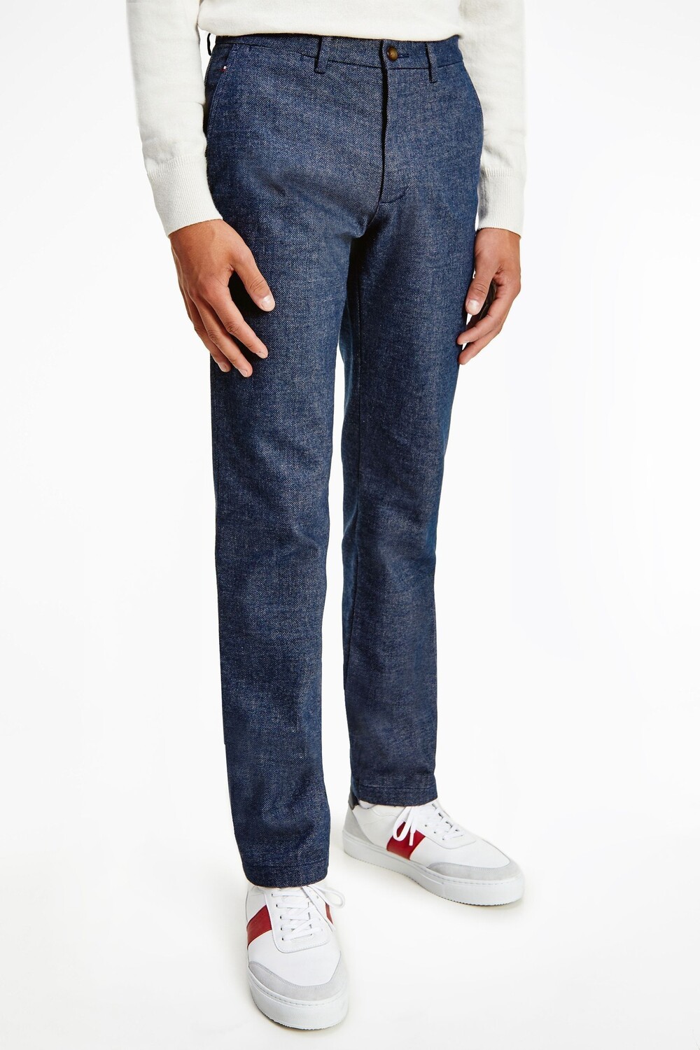 

Синие брюки Denton Wool Look от бренда Tommy Hilfiger, синий