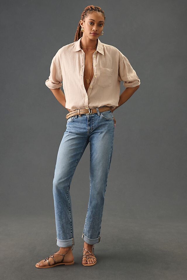 

Джинсы Joe's Jeans Frankie с высокой посадкой, boardwalk