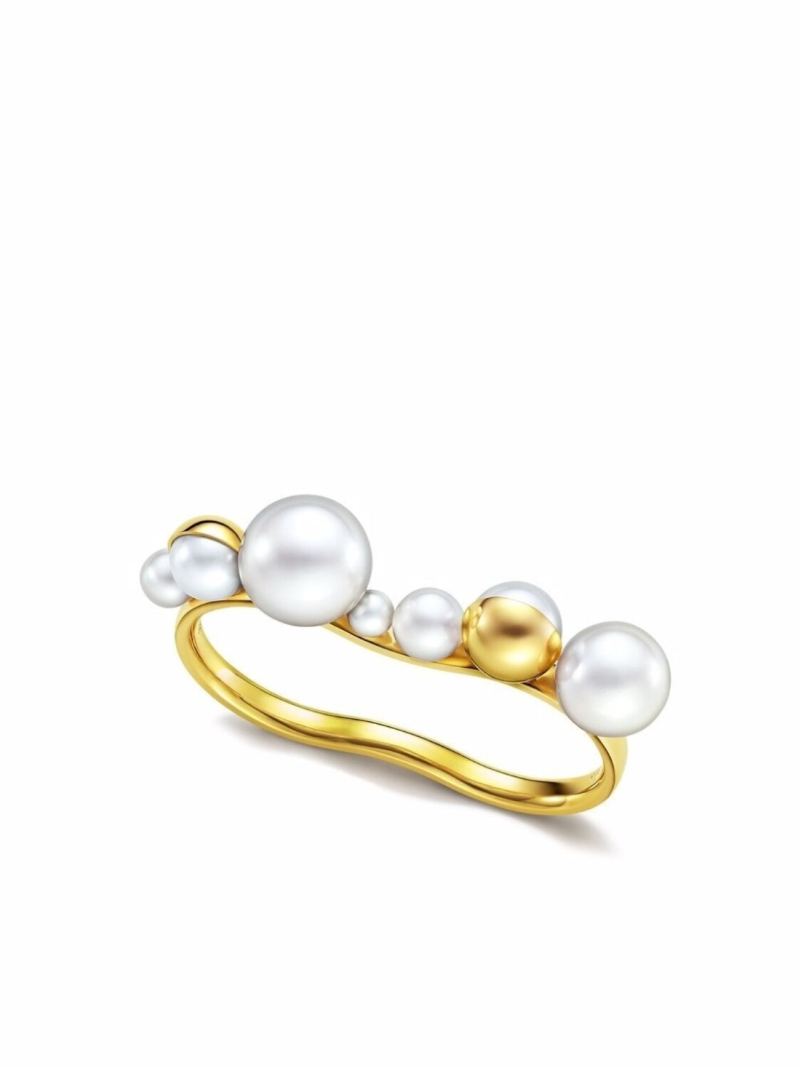 

Кольцо M/G Tasaki Shell из желтого золота с жемчугом, золотой
