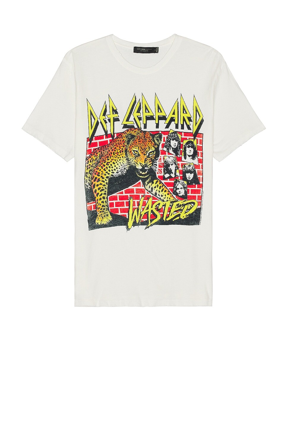 

Футболка Junk Food Def Leppard Wasted, цвет Vintage White