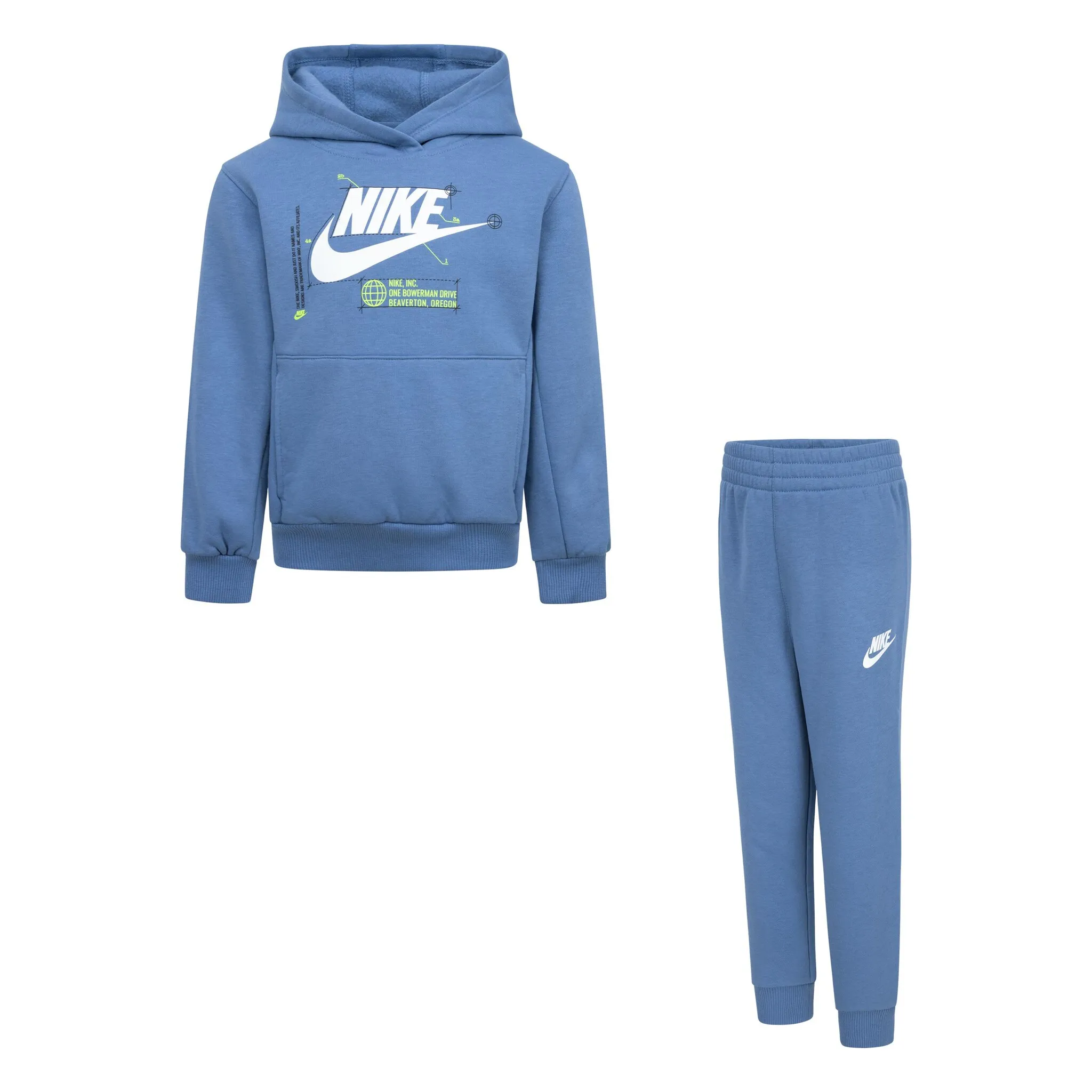 

Спортивный костюм Nike Sportswear «KNB B NSW HBR FUTURA PO PANT S», (комплект, 2 шт.), цвет nike aegean