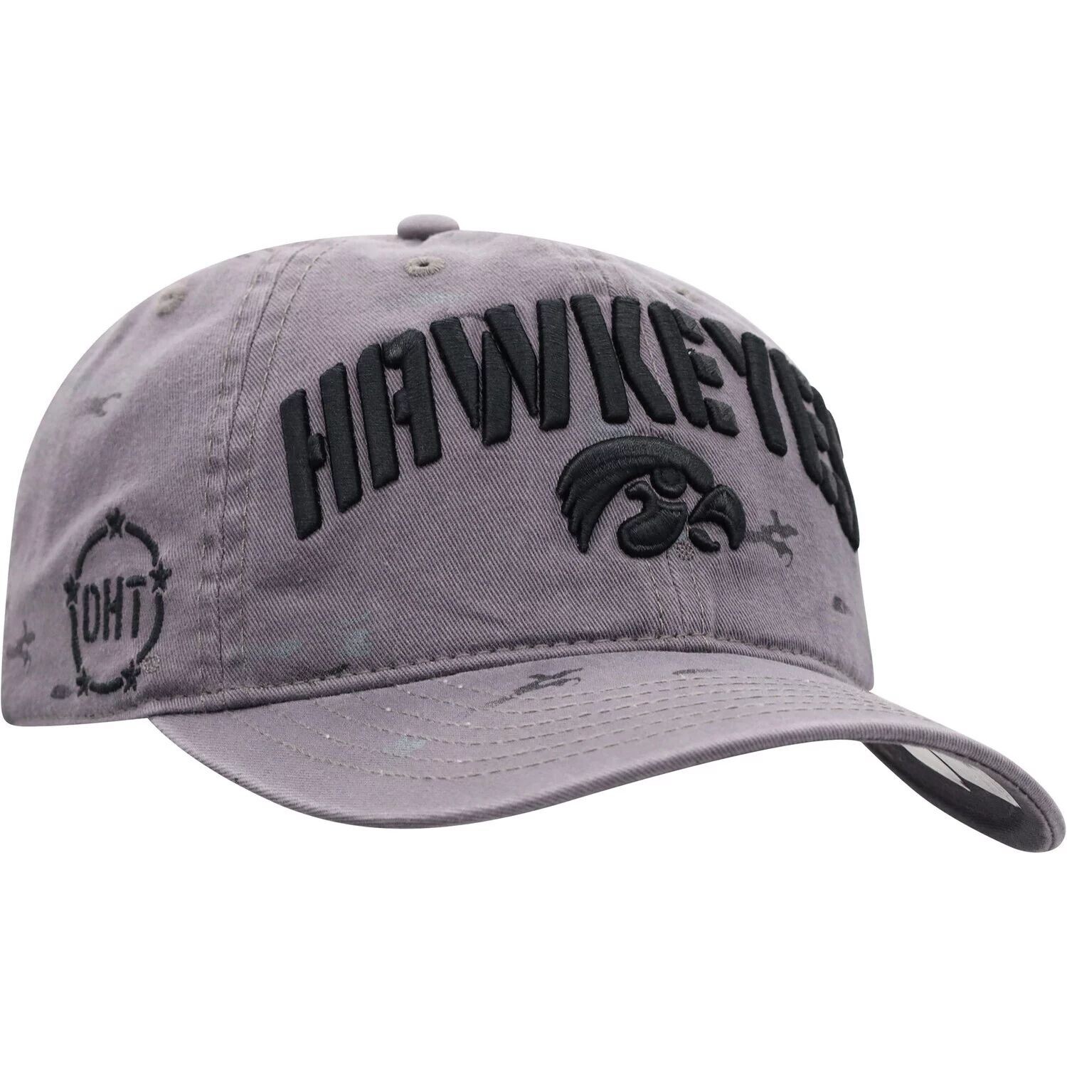 

Мужская регулируемая кепка Top of the World серого цвета Iowa Hawkeyes OHT Military Appreciation Runner