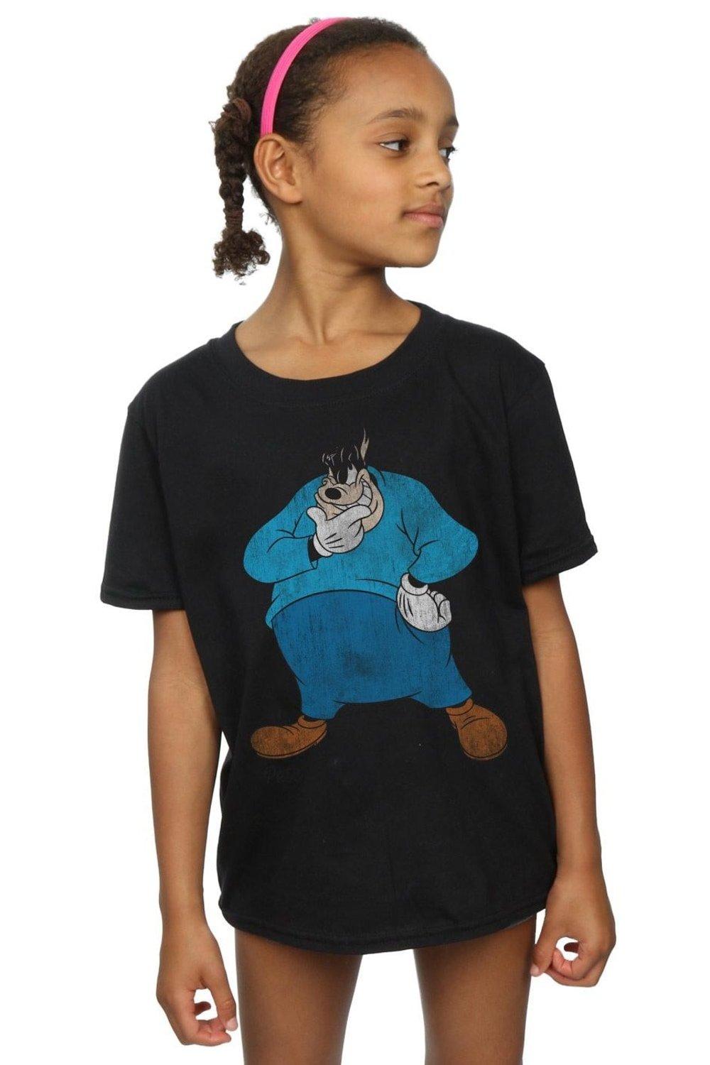 Классическая хлопковая футболка Pete Disney, черный