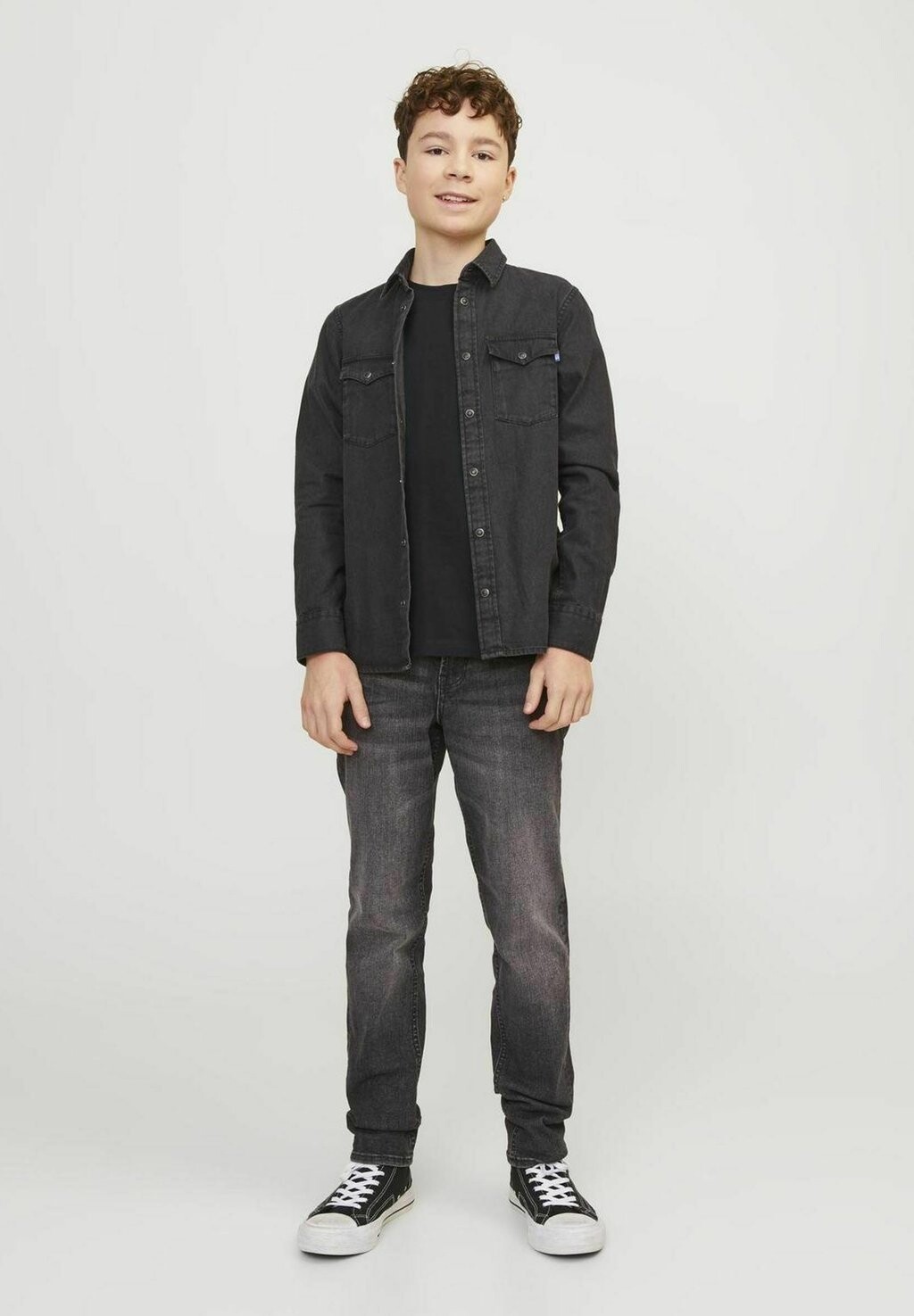 

Футболка базовая Jack & Jones Junior, цвет black