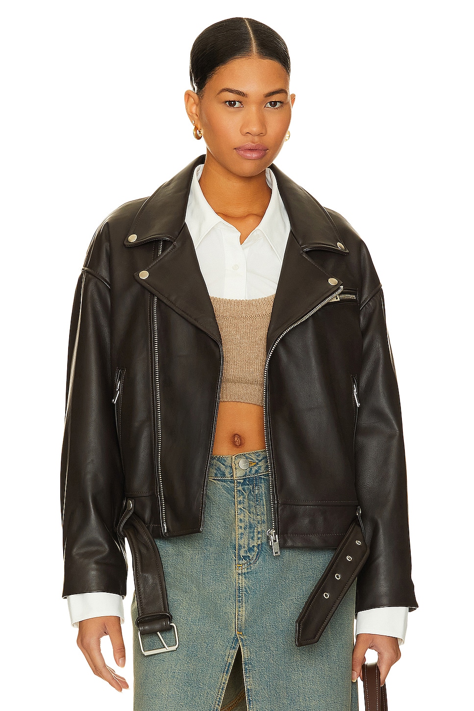Куртка HEARTLOOM Karisa Leather, цвет Bittersweet цена и фото