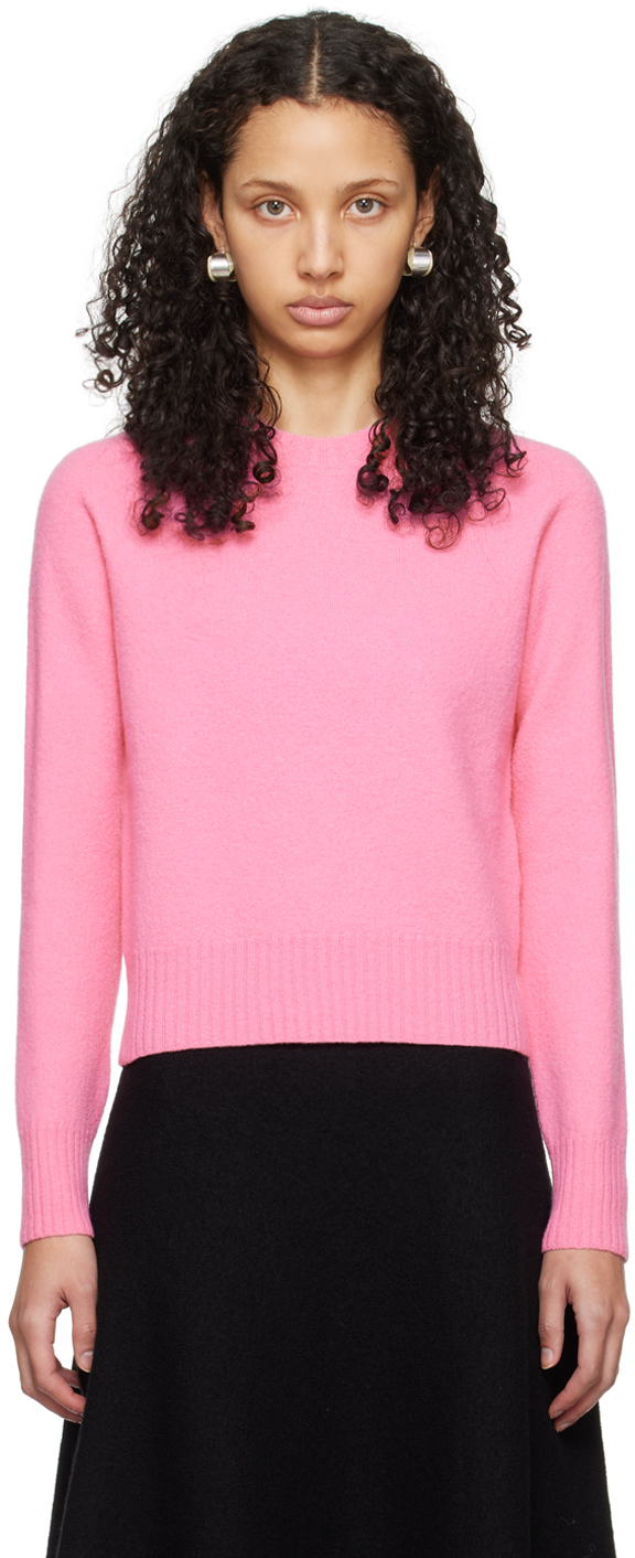 Розовый свитер свободного кроя Jil Sander