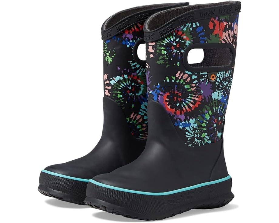 

Ботинки Bogs Rain Boot Tie-Dye, цвет Black Multi Tie-Dye