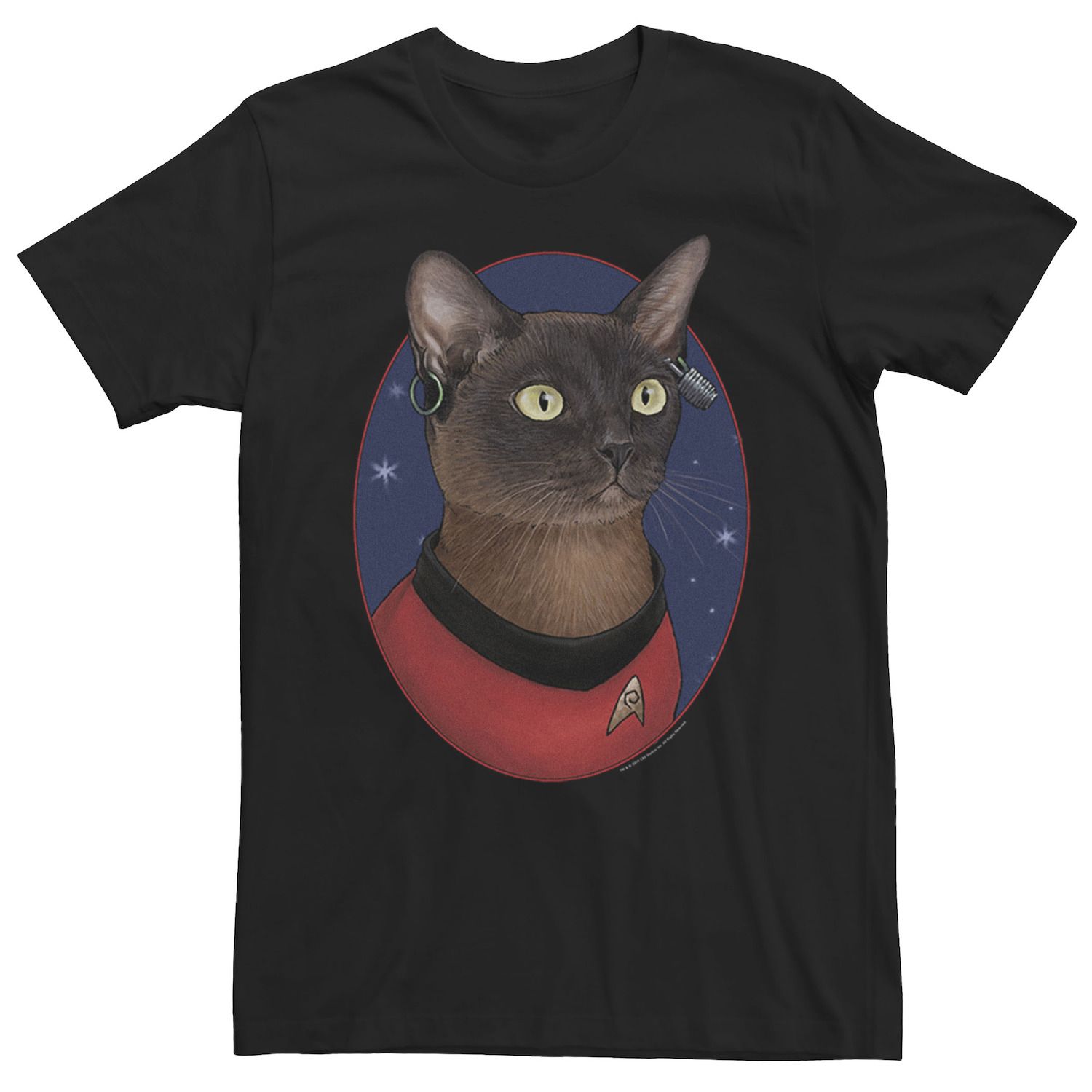 Мужская футболка Star Trek Uhura Cat Formation Licensed Character фигурка утка tubbz star trek – nyota uhura 9 см