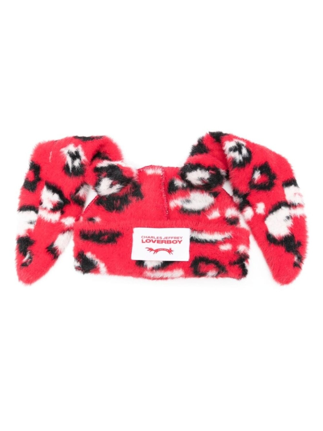 

Charles Jeffrey Loverboy пушистая шапочка-бини с кроликом, красный