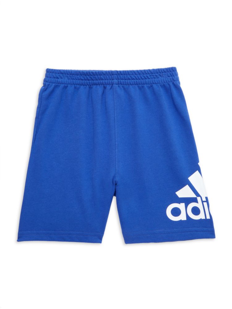 цена Шорты с логотипом для маленьких мальчиков Adidas, синий