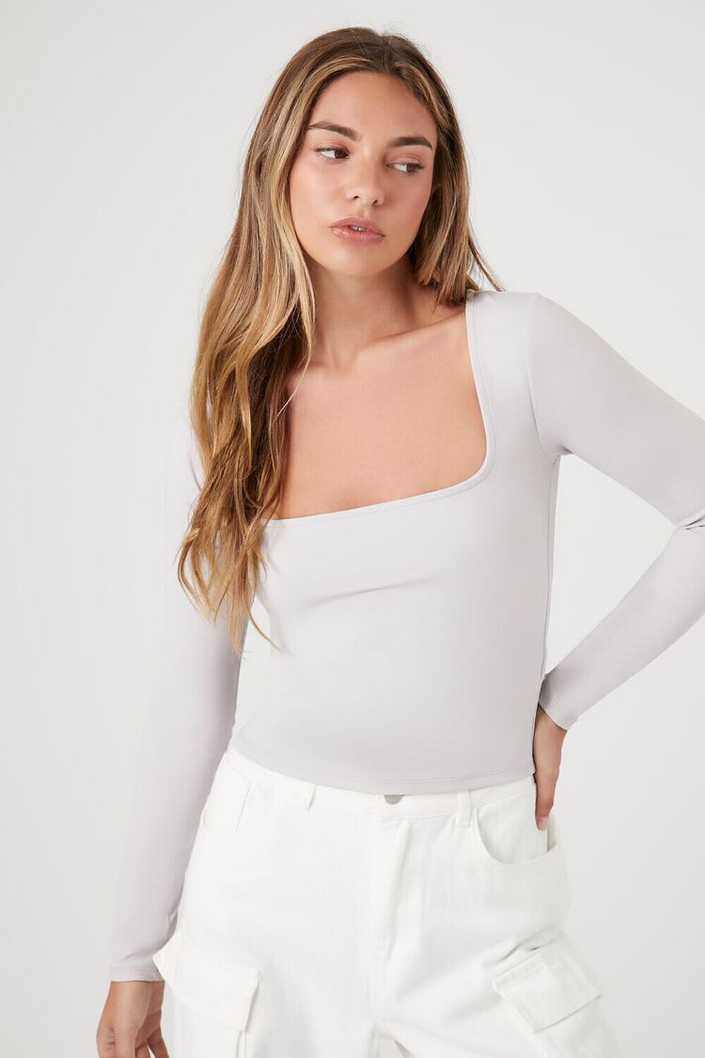 

Топ Contour с квадратным вырезом Forever 21