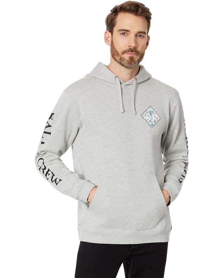 

Худи Salty Crew Tippet Tropics Fleece Pullover Hoodie, цвет Grey Heather