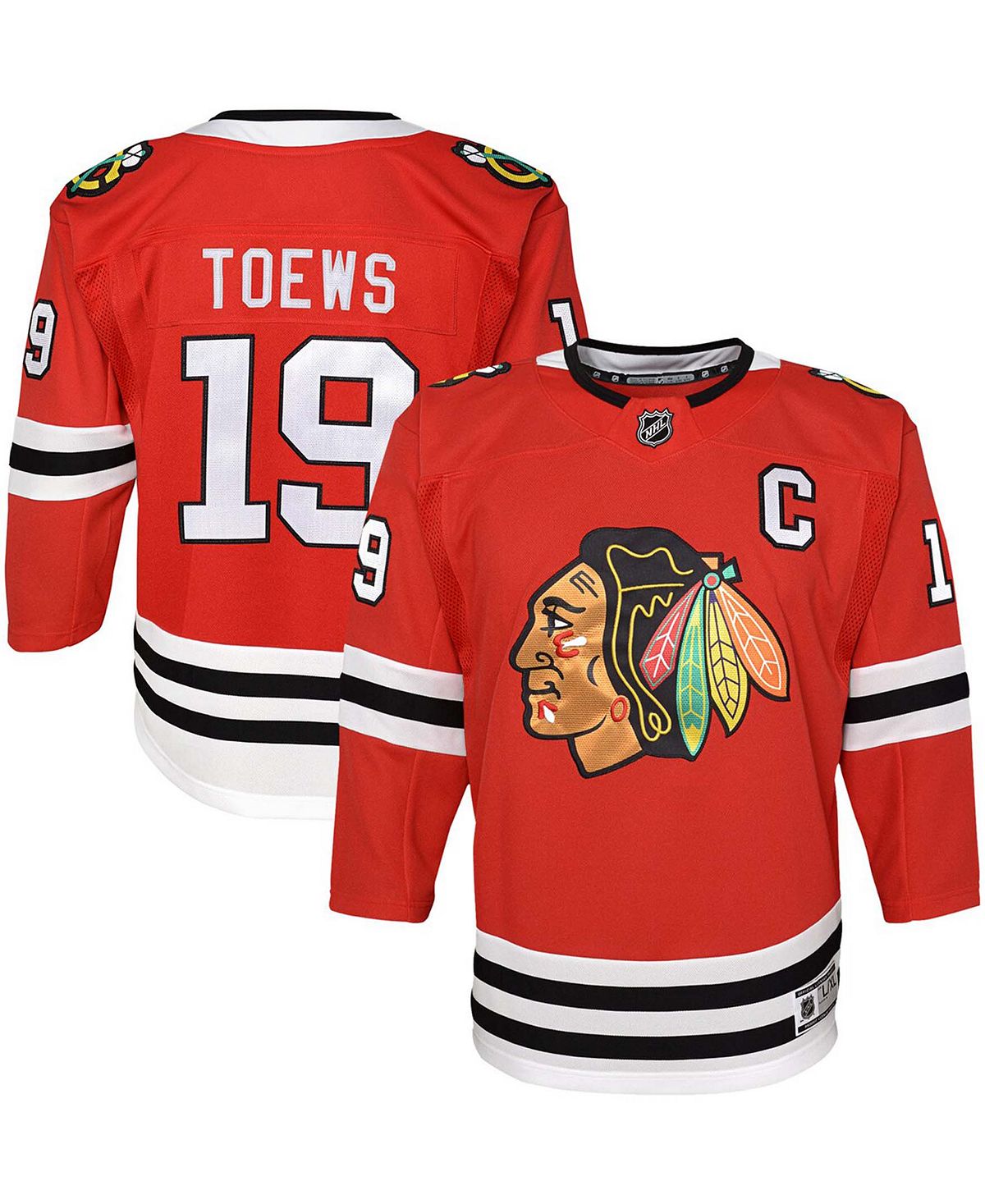 

Футболка Big Boys Джонатана Тэйвза Red Chicago Blackhawks Home Premier Player Outerstuff