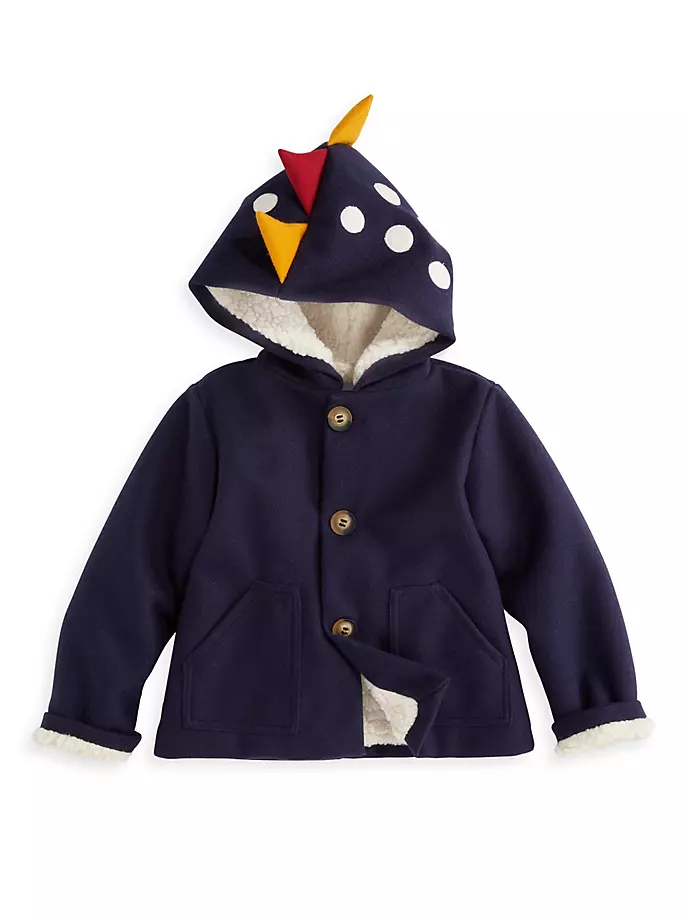 цена Куртка с капюшоном и динозавром для маленьких мальчиков и мальчиков Bella Bliss, синий