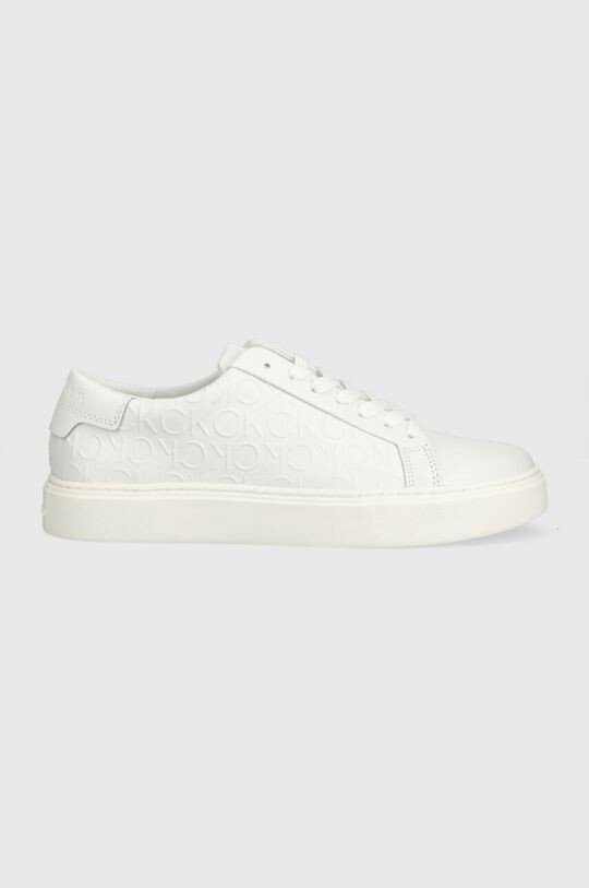 

Кожаные кроссовки LOW TOP LACE UP MONO HF Calvin Klein, белый